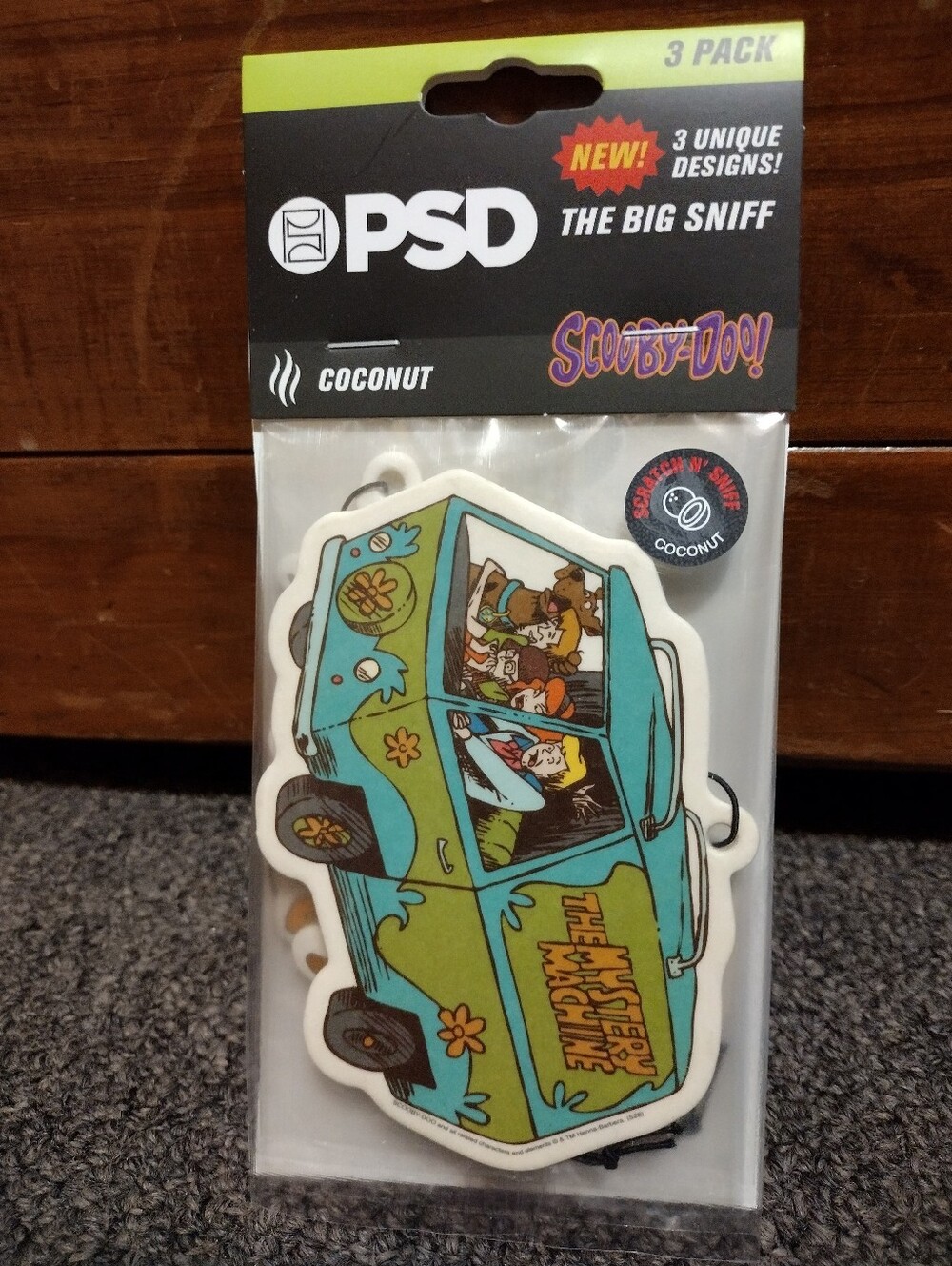 PSD x Scooby-Doo The Mystery Machine Coconut Scented Air Freshener's 3 Pack